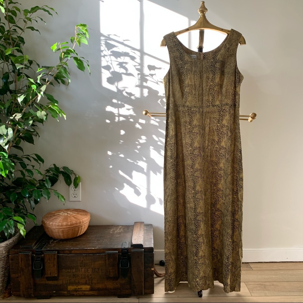 Vintage 1990’s snakeskin print dress, sz. 6